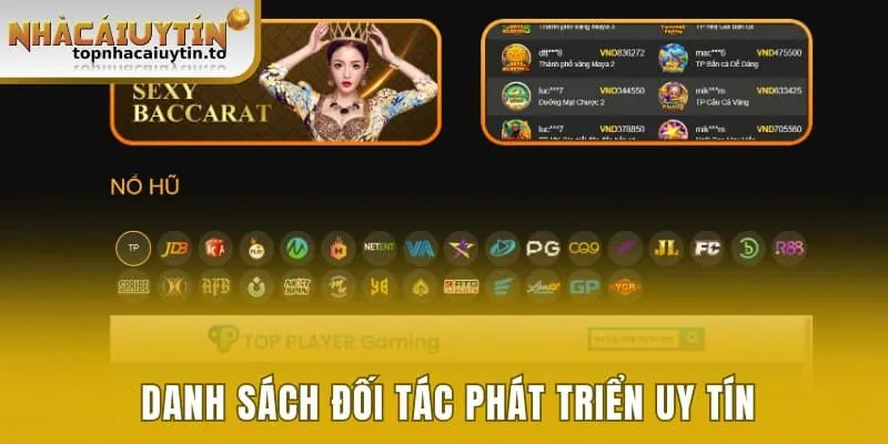 Danh sách đối tác phát triển uy tín